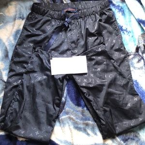 LV satin track pants size S